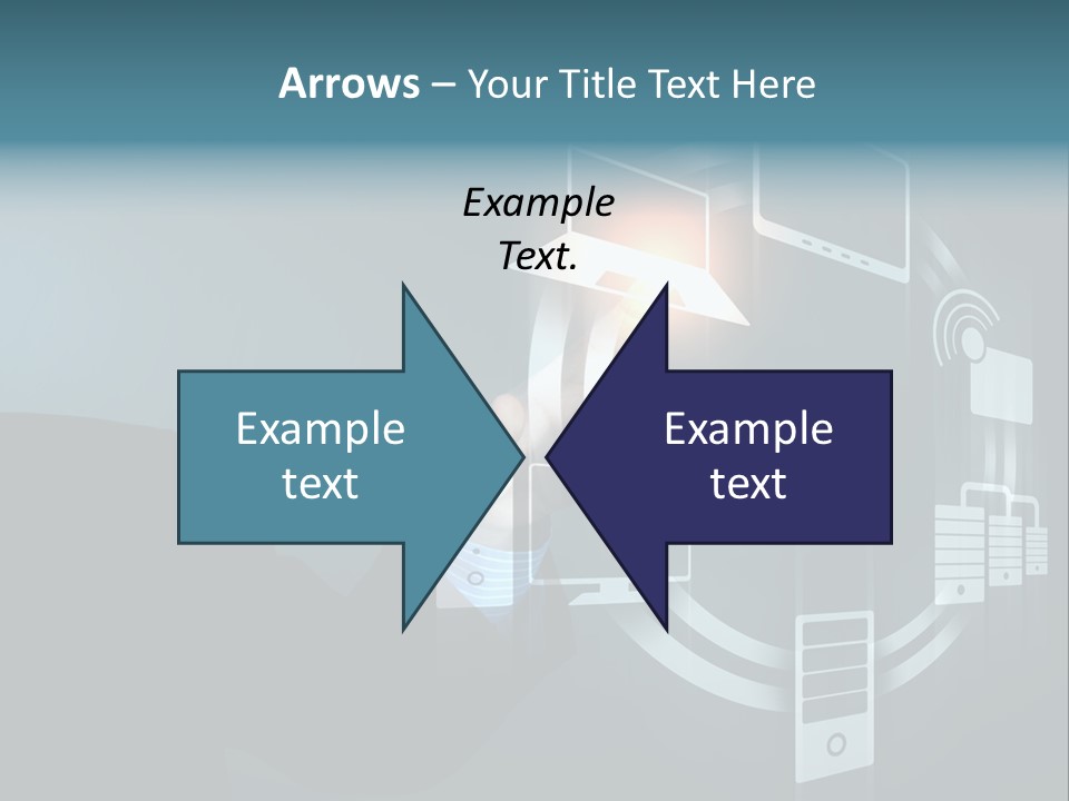 Cyberspace Display Future PowerPoint Template