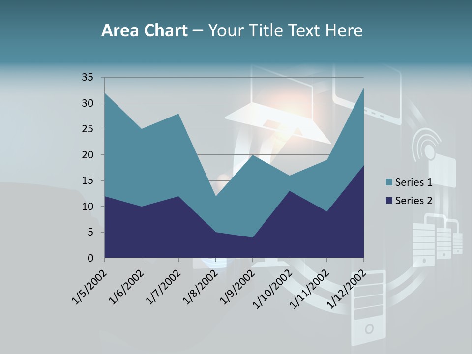Cyberspace Display Future PowerPoint Template