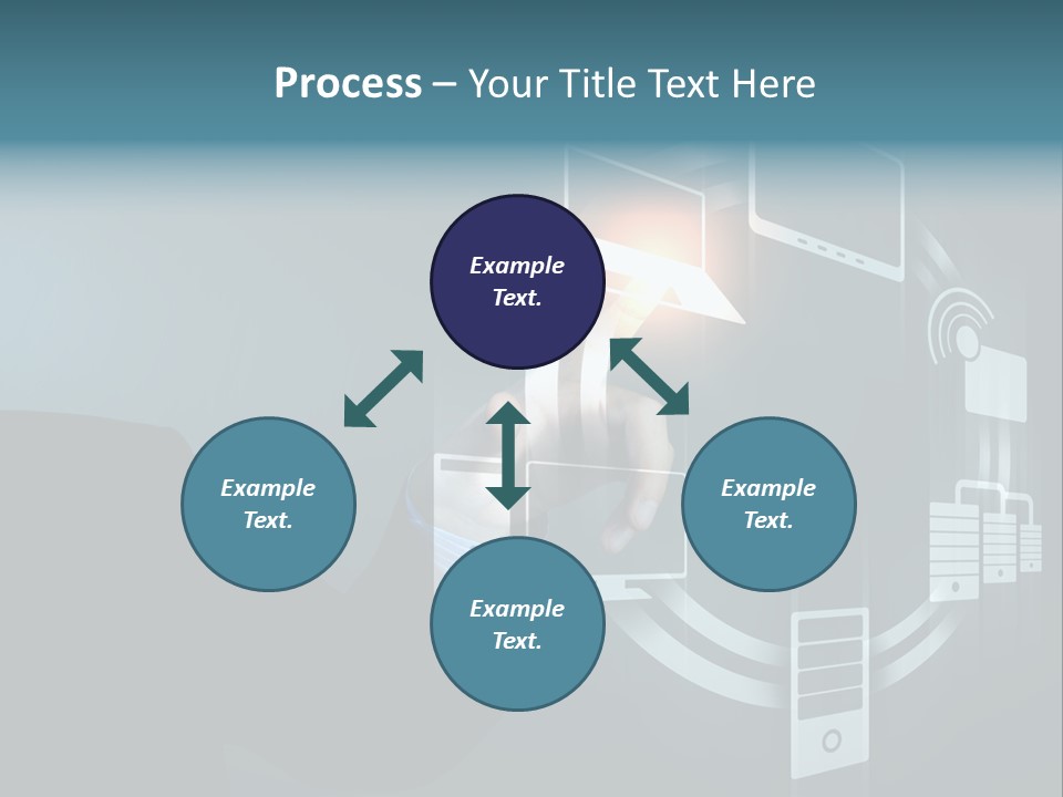Cyberspace Display Future PowerPoint Template
