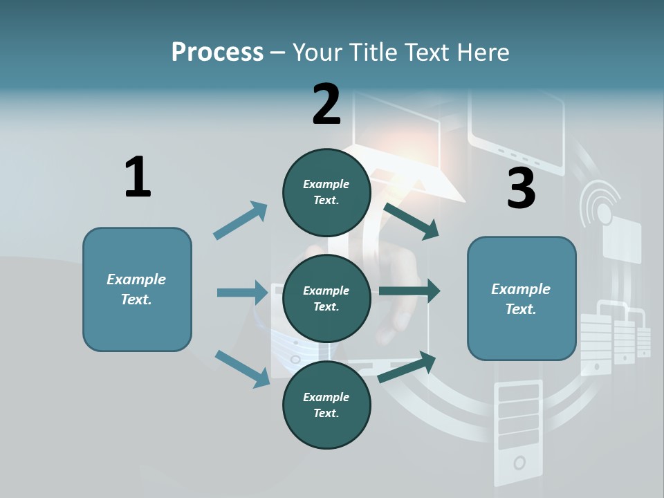 Cyberspace Display Future PowerPoint Template