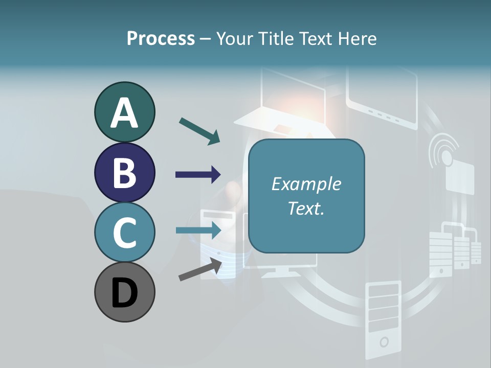 Cyberspace Display Future PowerPoint Template