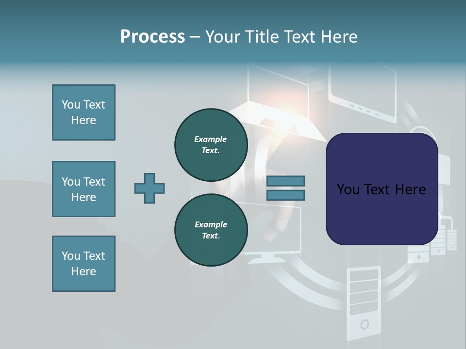 Cyberspace Display Future PowerPoint Template