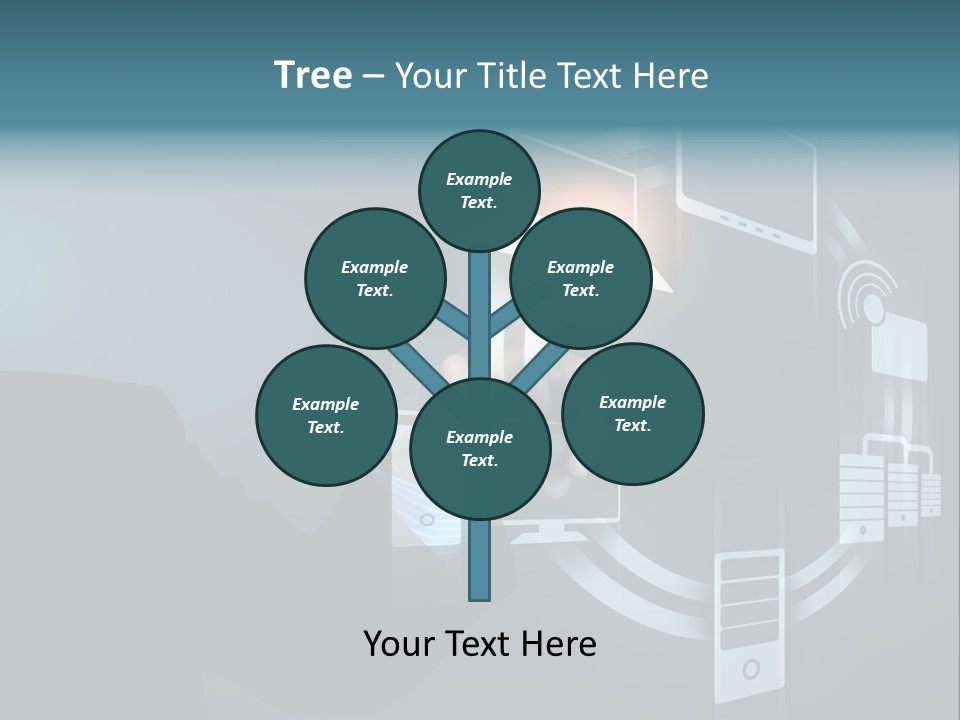 Cyberspace Display Future PowerPoint Template