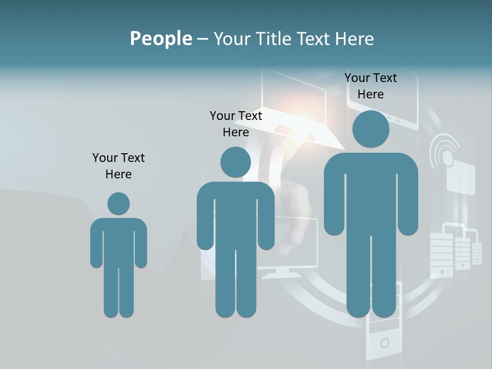 Cyberspace Display Future PowerPoint Template