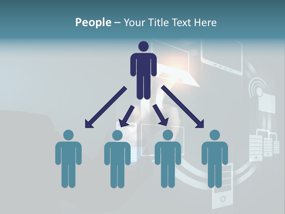 Cyberspace Display Future PowerPoint Template