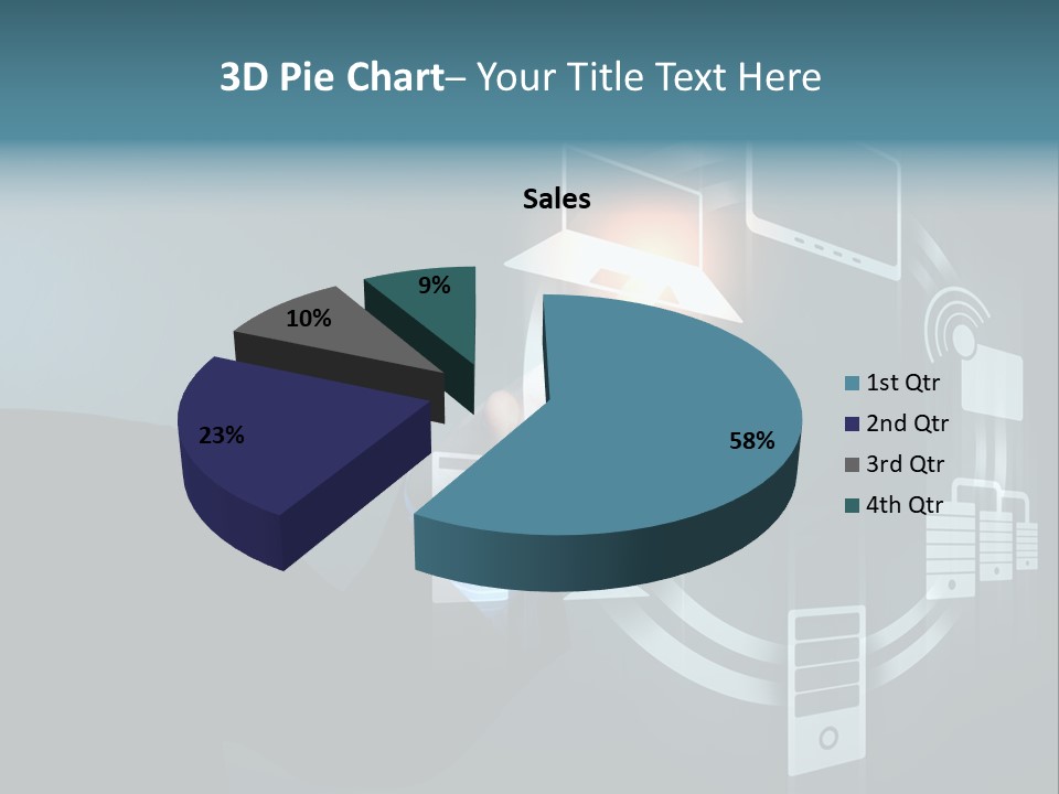 Cyberspace Display Future PowerPoint Template