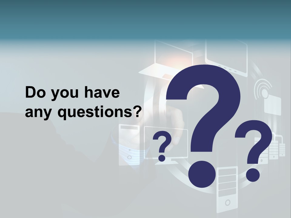 Cyberspace Display Future PowerPoint Template