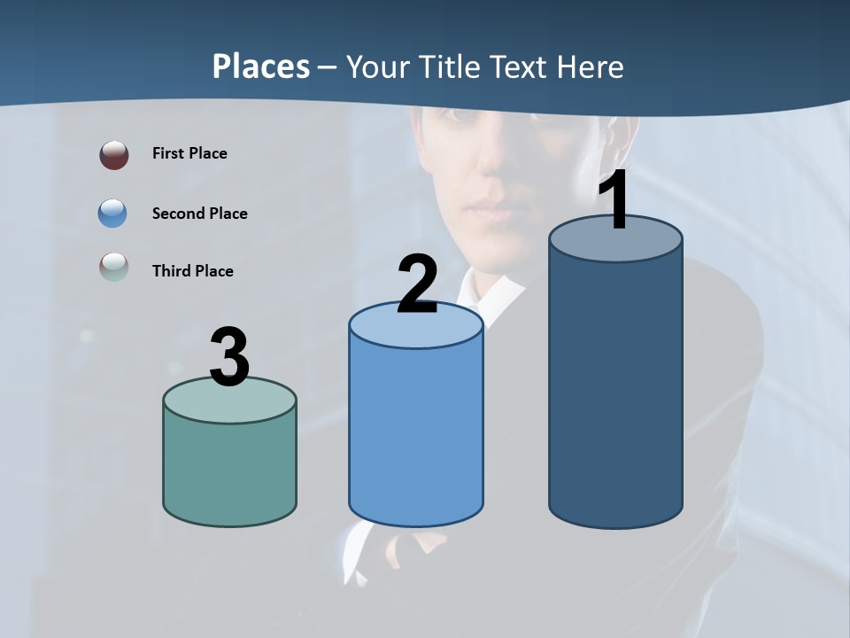 Clothing Posing Male PowerPoint Template