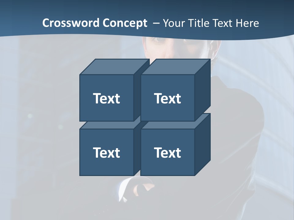 Clothing Posing Male PowerPoint Template