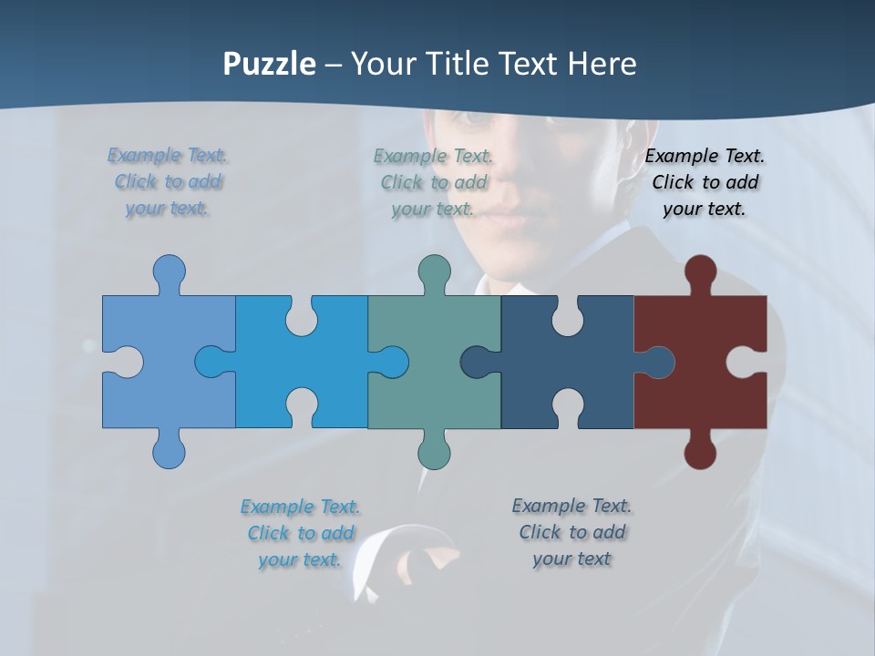 Clothing Posing Male PowerPoint Template