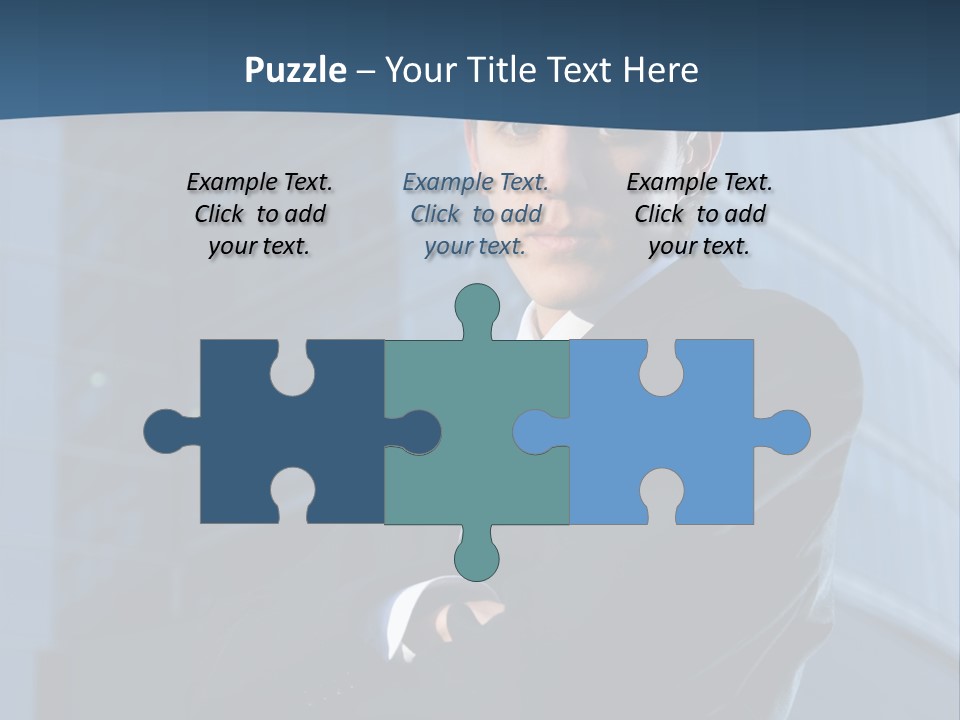 Clothing Posing Male PowerPoint Template