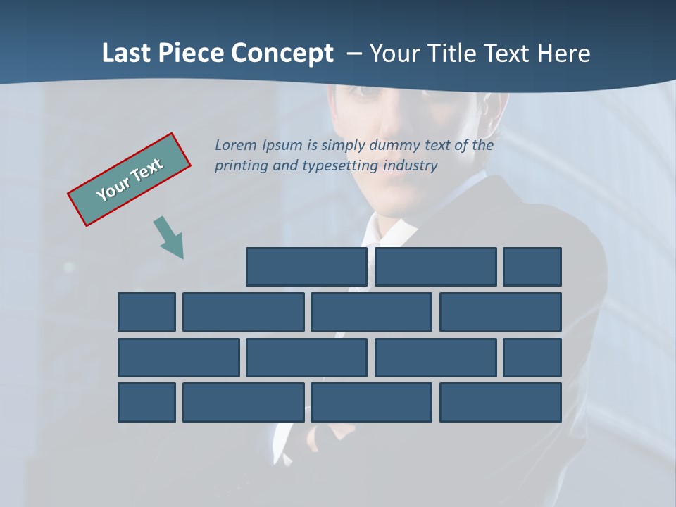 Clothing Posing Male PowerPoint Template