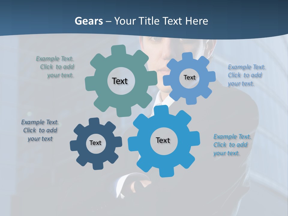 Clothing Posing Male PowerPoint Template