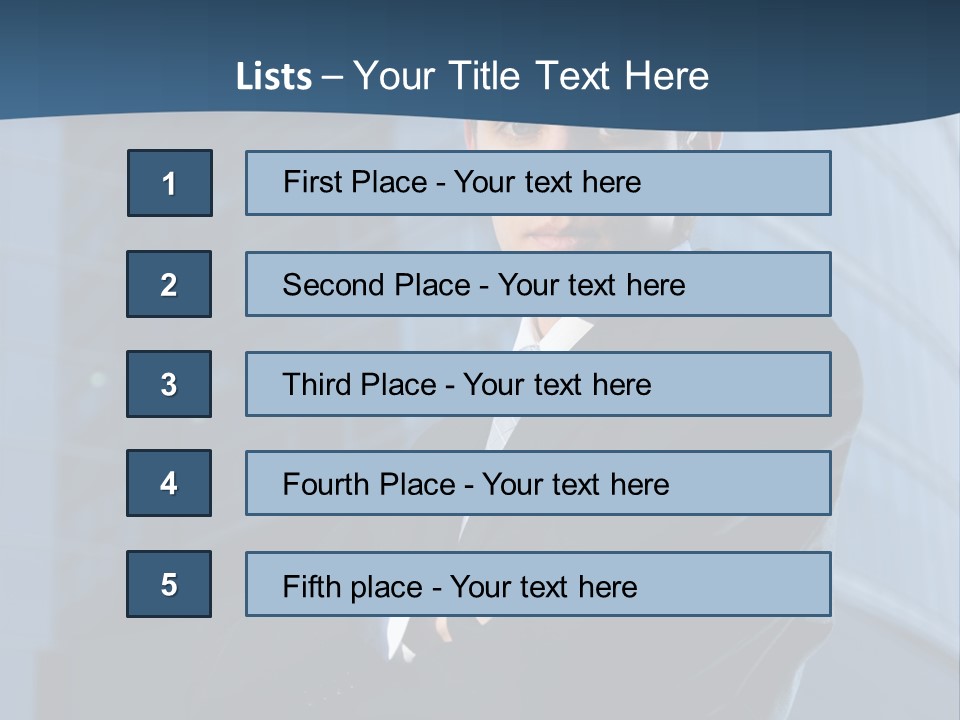 Clothing Posing Male PowerPoint Template