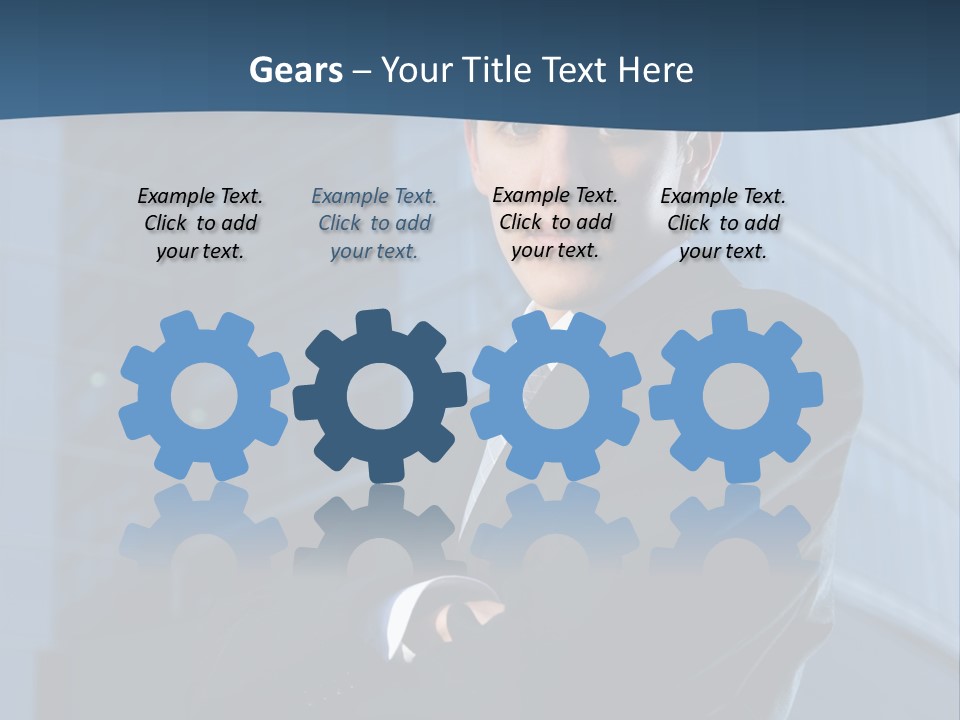 Clothing Posing Male PowerPoint Template