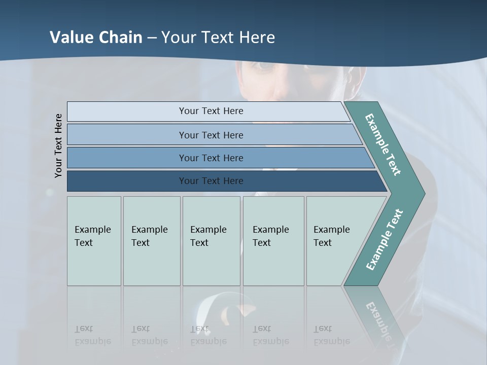 Clothing Posing Male PowerPoint Template