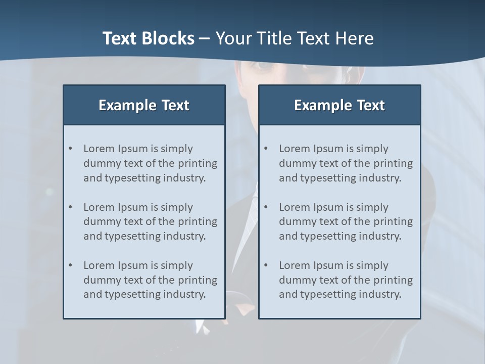 Clothing Posing Male PowerPoint Template