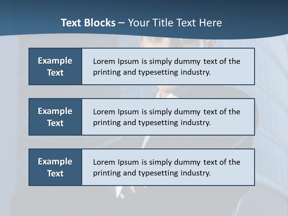 Clothing Posing Male PowerPoint Template