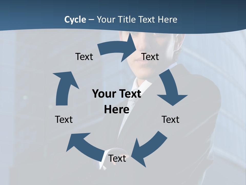 Clothing Posing Male PowerPoint Template