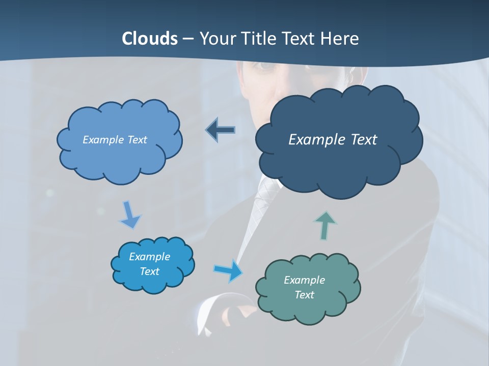 Clothing Posing Male PowerPoint Template