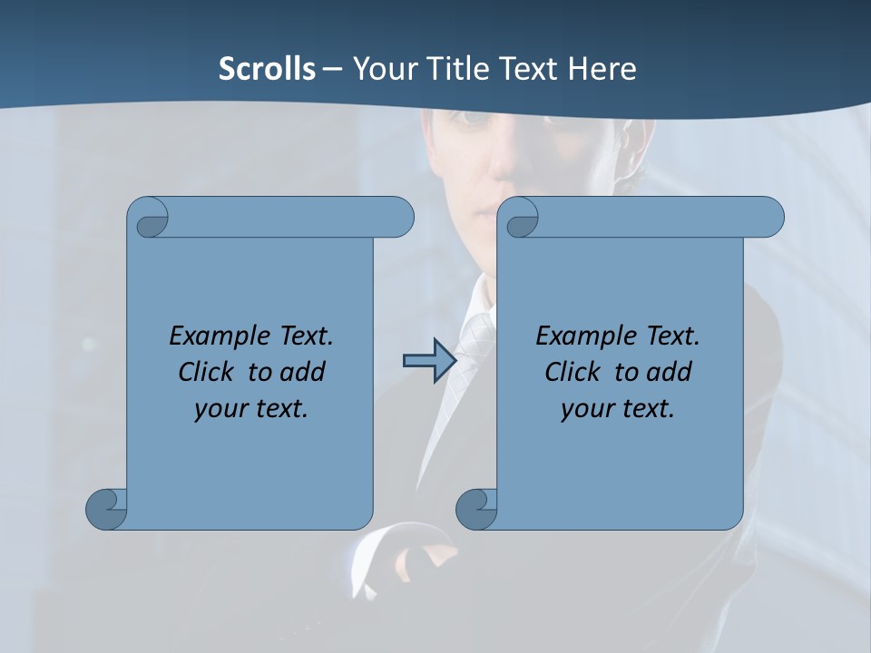 Clothing Posing Male PowerPoint Template