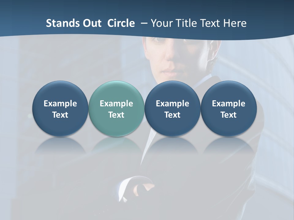 Clothing Posing Male PowerPoint Template