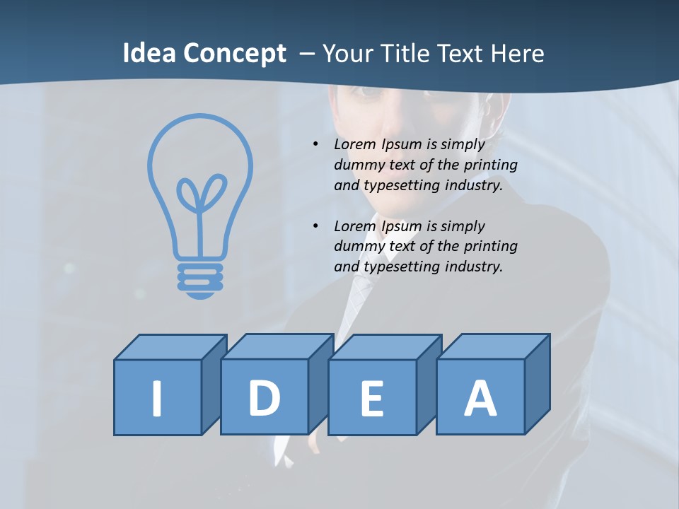 Clothing Posing Male PowerPoint Template