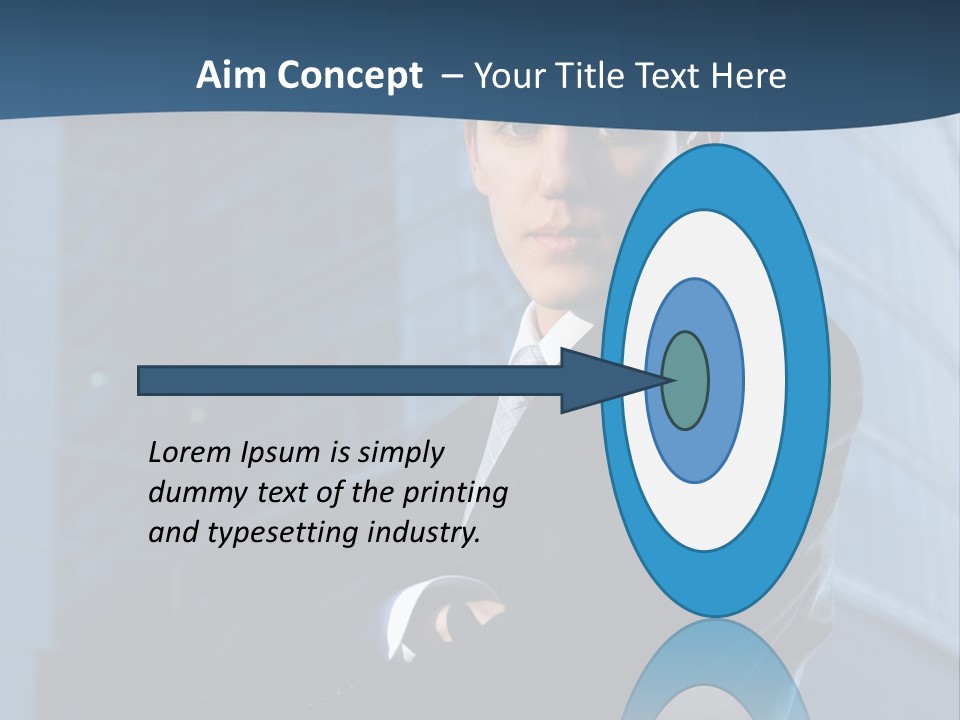 Clothing Posing Male PowerPoint Template