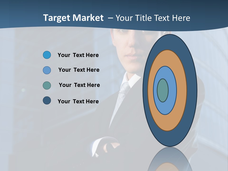 Clothing Posing Male PowerPoint Template