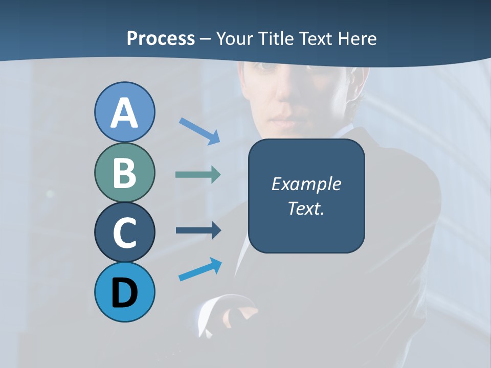 Clothing Posing Male PowerPoint Template