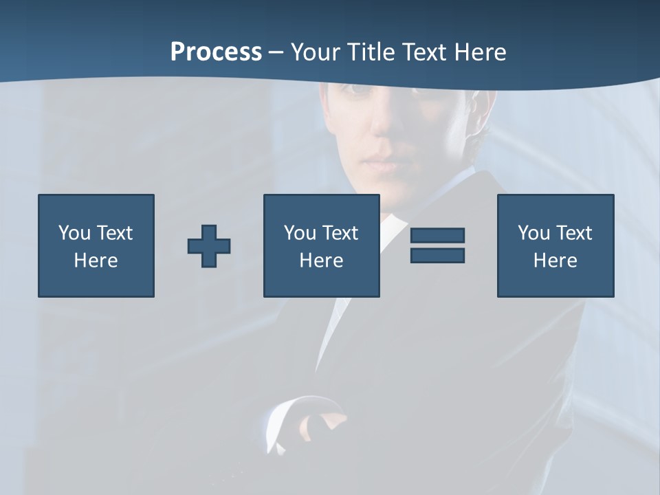 Clothing Posing Male PowerPoint Template