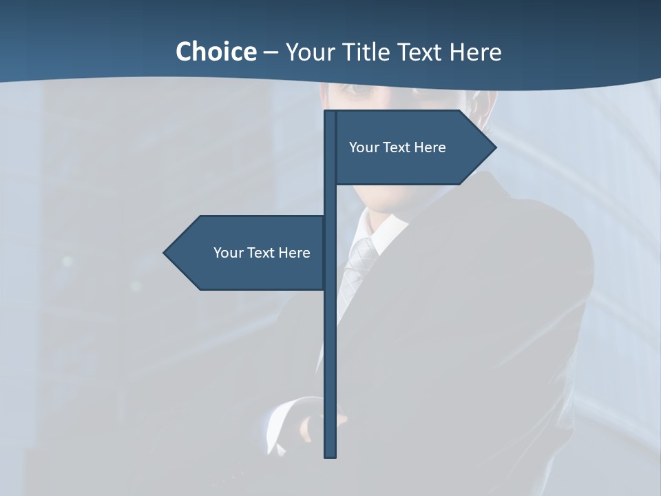 Clothing Posing Male PowerPoint Template