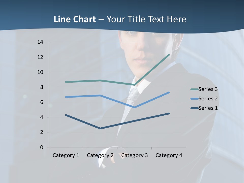 Clothing Posing Male PowerPoint Template