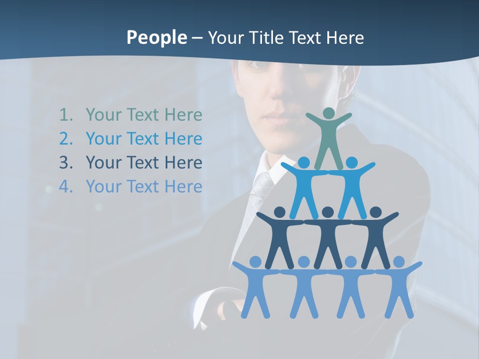 Clothing Posing Male PowerPoint Template