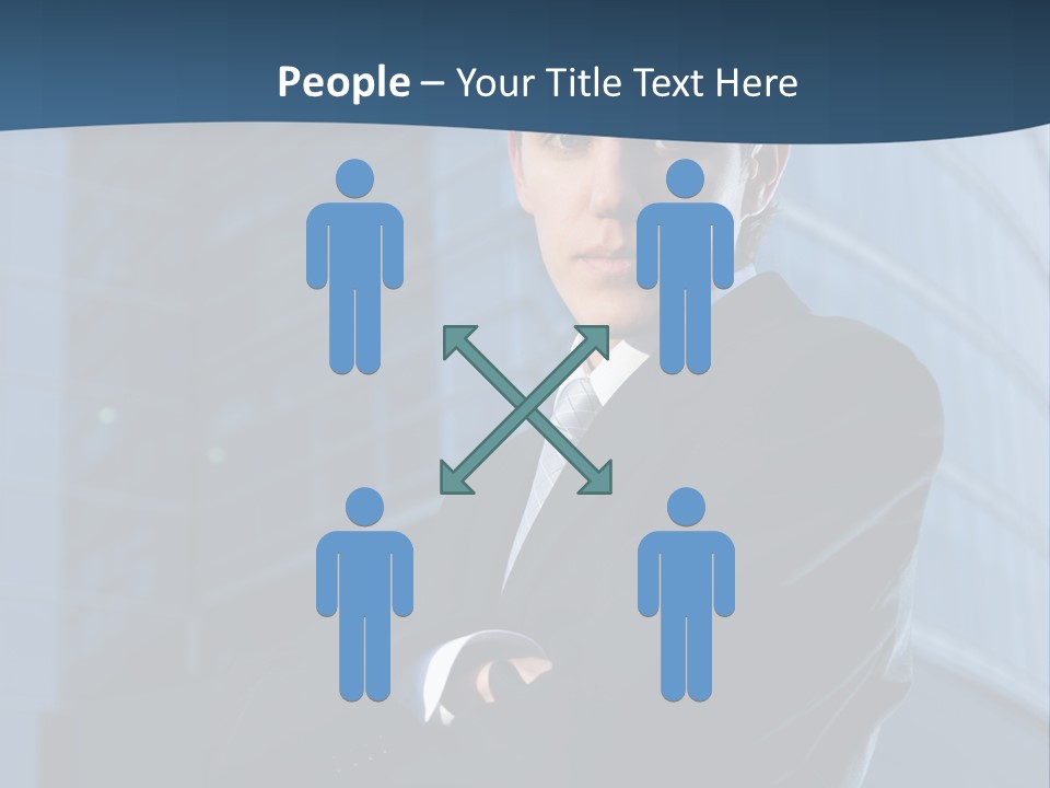 Clothing Posing Male PowerPoint Template