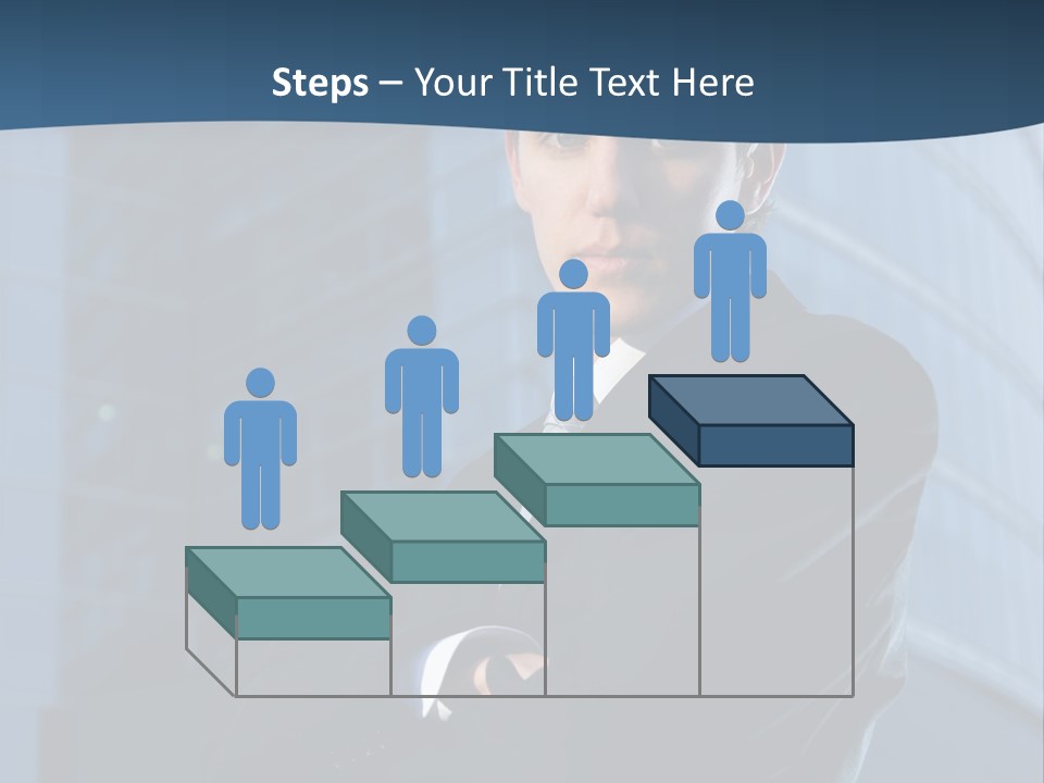 Clothing Posing Male PowerPoint Template