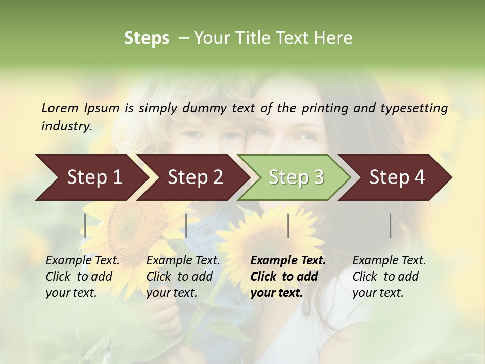 Spring Outdoors Yellow PowerPoint Template