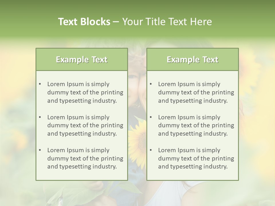 Spring Outdoors Yellow PowerPoint Template