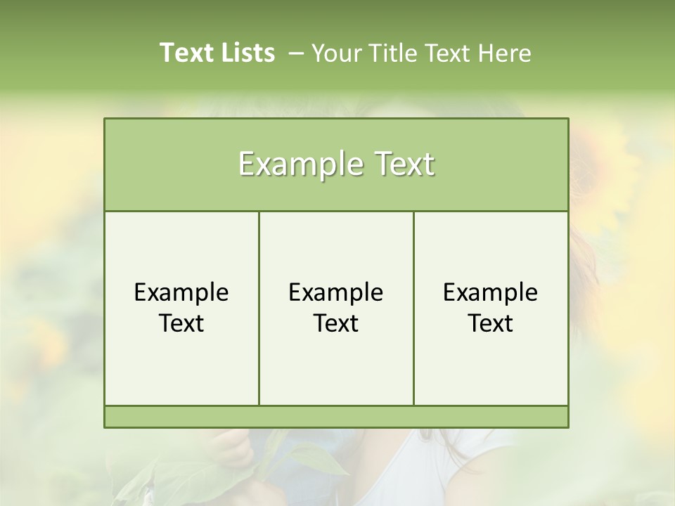 Spring Outdoors Yellow PowerPoint Template