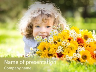 Baby Summer Happiness PowerPoint Template