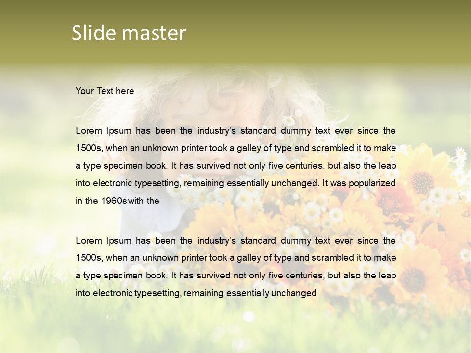 Baby Summer Happiness PowerPoint Template