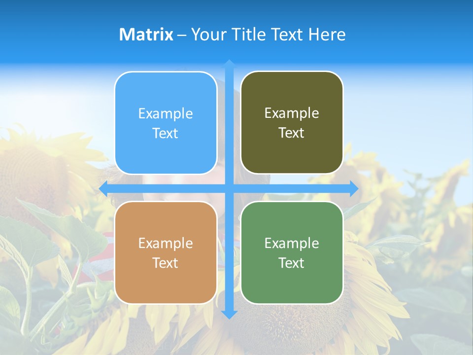 Blau Natur Feld PowerPoint Template