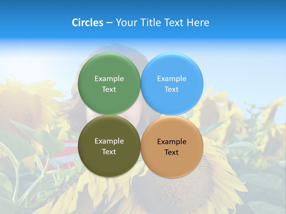 Blau Natur Feld PowerPoint Template