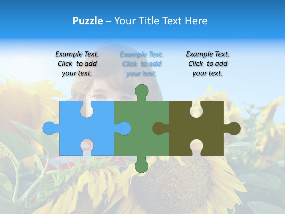 Blau Natur Feld PowerPoint Template