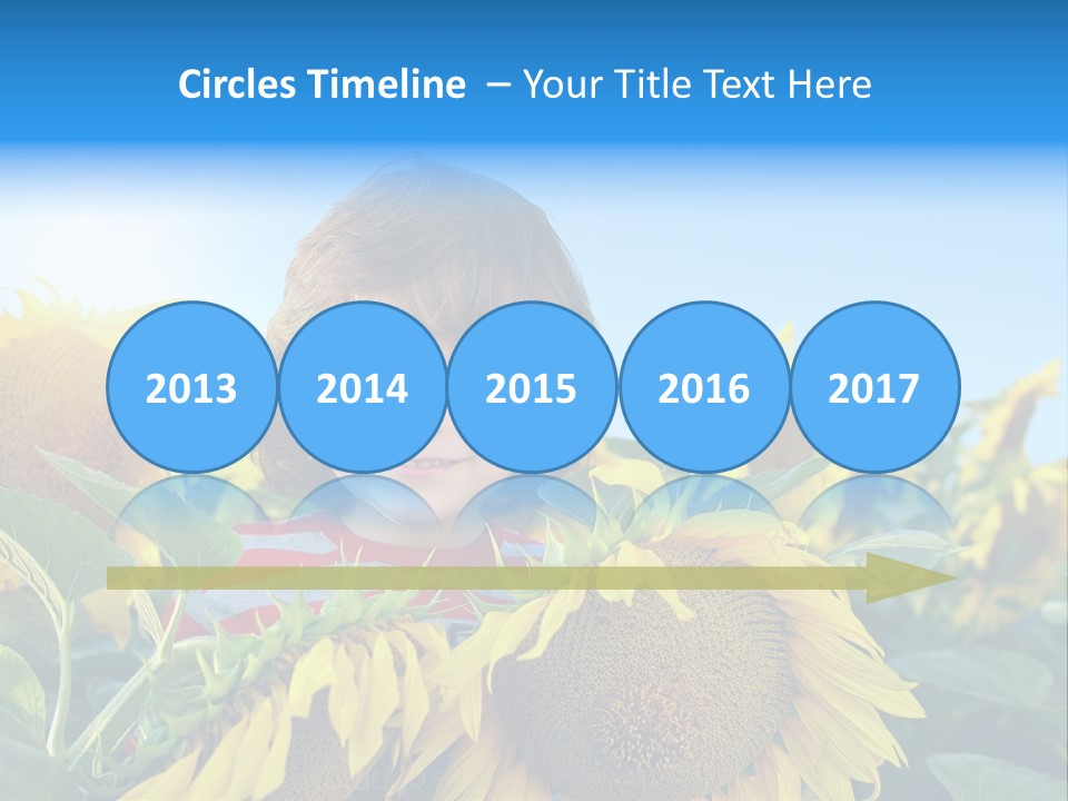 Blau Natur Feld PowerPoint Template