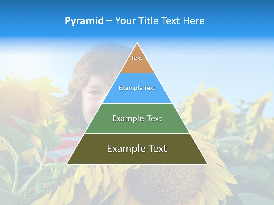 Blau Natur Feld PowerPoint Template