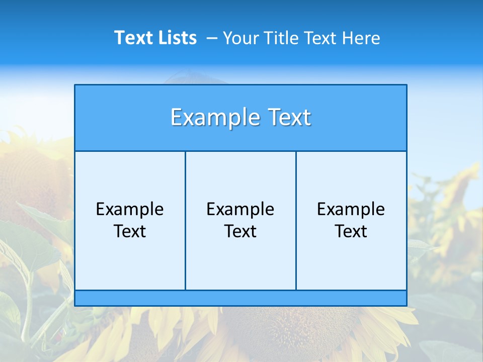 Blau Natur Feld PowerPoint Template