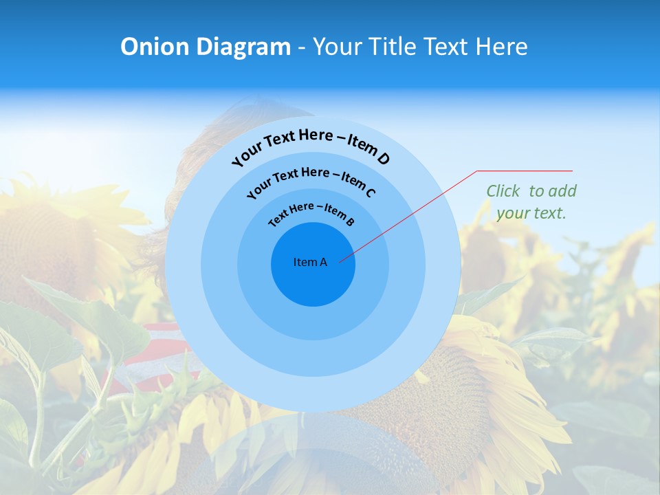 Blau Natur Feld PowerPoint Template