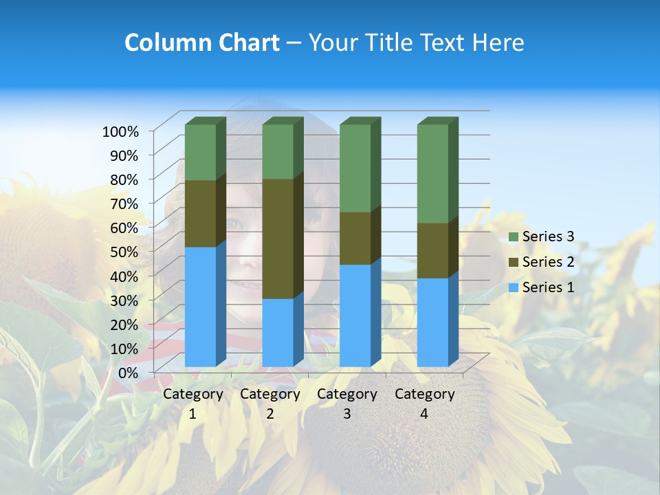 Blau Natur Feld PowerPoint Template