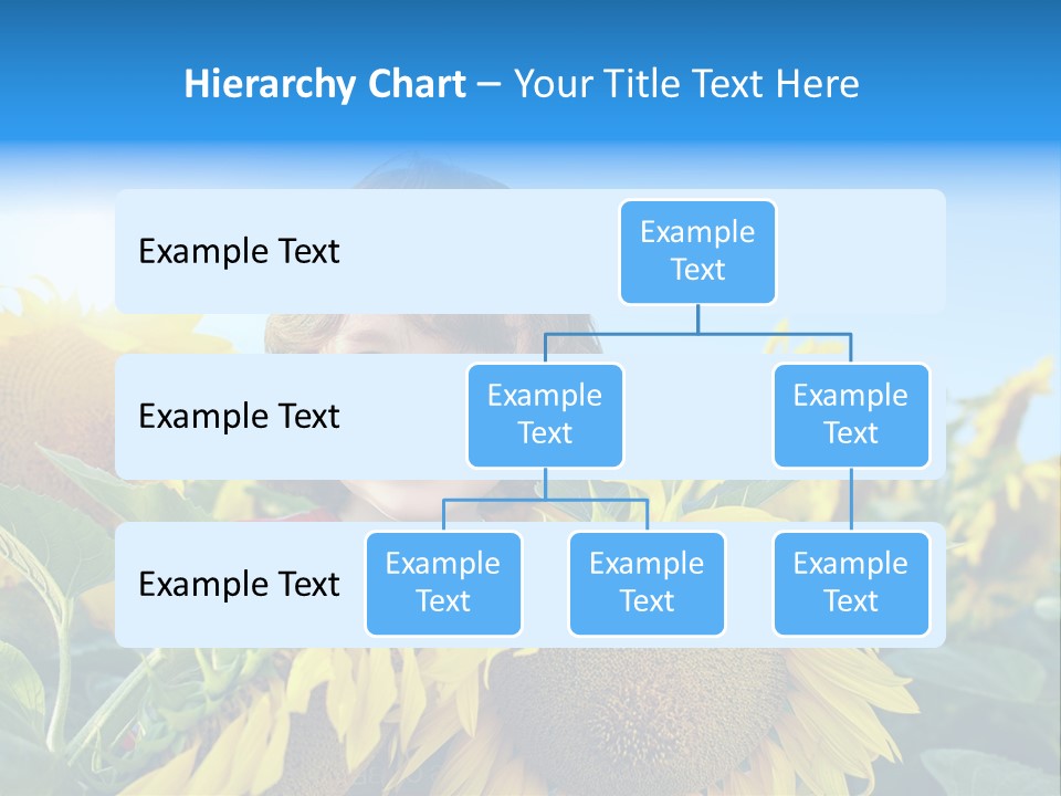 Blau Natur Feld PowerPoint Template